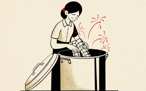 Rạo rực ngóng Tết cùng bộ tranh Ngày Tết Việt Nam