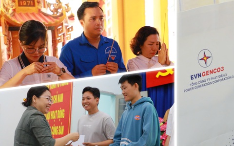 Đoàn thanh niên EVNGENCO3 đã mang 'Xuân sẻ chia' đến với bà con