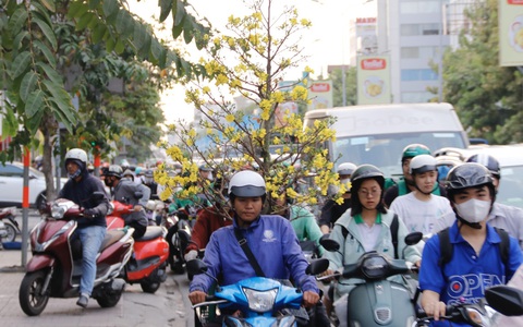 Khu vực Tân Sơn Nhất ken đặc xe những ngày giáp Tết