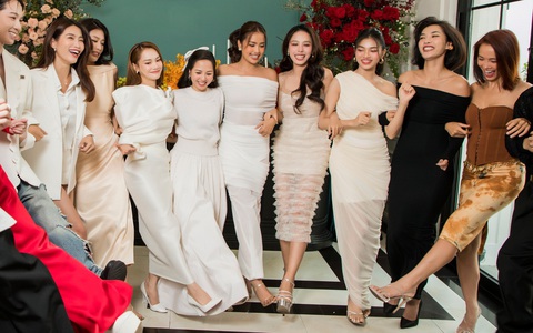 Dàn sao Việt đập heo đất, nhảy theo trend trong tiệc khai xuân