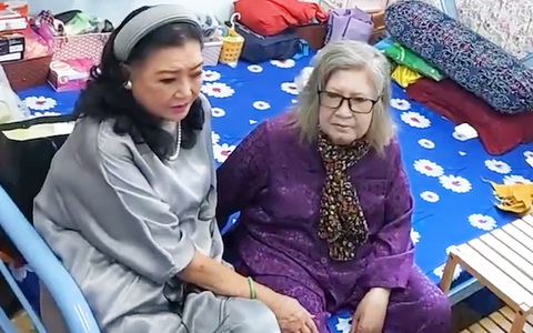 Các nghệ sĩ ngủ rất ngon trong đêm đầu tiên đến Trung tâm dưỡng lão Thị Nghè