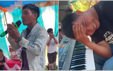 Ban nhạc đám cưới bất lực với khách mời hát như đọc