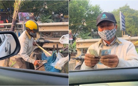 Người đàn ông bán mía thật thà '20.000 là tôi có lãi rồi'