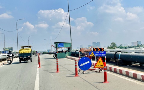 Đề nghị xử lý xe tải, xe khách cố ý chạy lên cầu Bình Phước 1