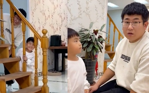 Mẹ giận không nổi vì hai bố con vui tính