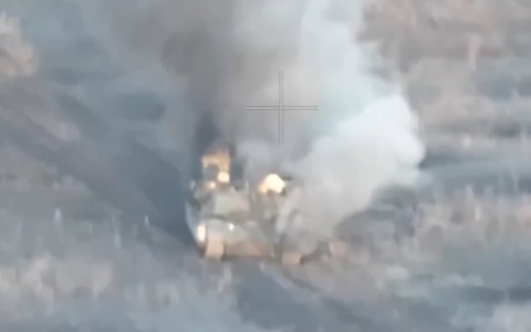 Video 'drone cảm tử' phá hủy xe tăng Abrams ở Ukraine