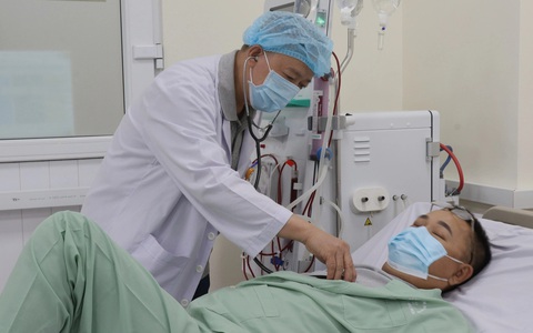 Bên trong nơi chạy thận khang trang ở Bệnh viện Đa khoa khu vực Hóc Môn