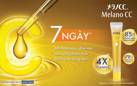 Bảy ngày mờ thâm sạm cùng tinh chất dưỡng trắng