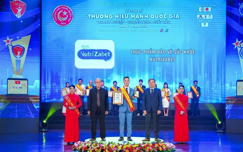 Nhãn hiệu NutriZabet đạt giải ‘Thương hiệu mạnh quốc gia 2024’