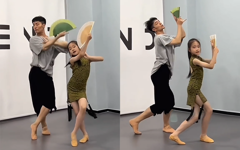 Bé gái múa 'Sứ thanh hoa' siêu cuốn