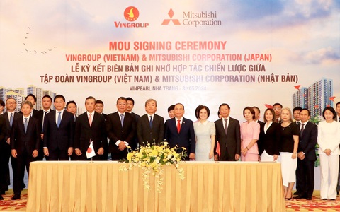 Vingroup và Mitsubishi Corporation ký biên bản ghi nhớ hợp tác chiến lược toàn diện