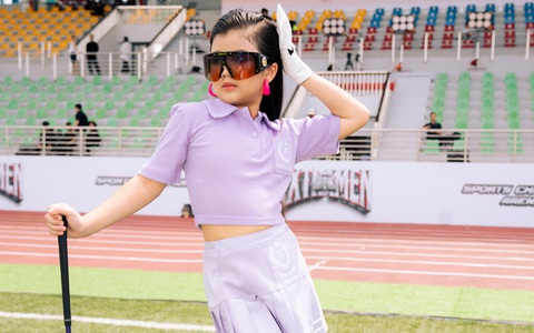 Mẫu nhí 'gây sốt' khi đánh golf, trượt ván ngay trên sàn catwalk