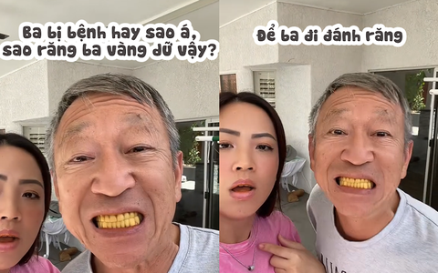Bố bị con gái troll siêu hài