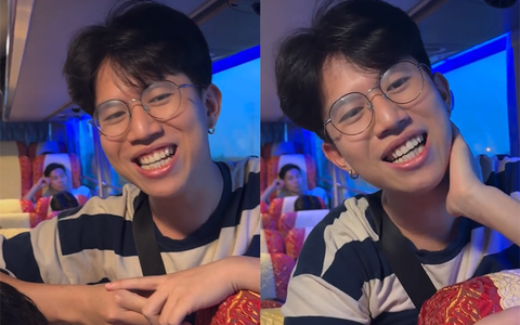 Thanh niên có màn thảo mai đi vào lòng anh tài xế
