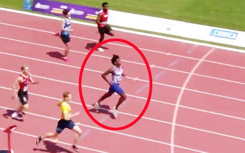 ‘Lơi chân’ vì nghĩ sắp thắng, runner bị đối thủ ào ào qua mặt