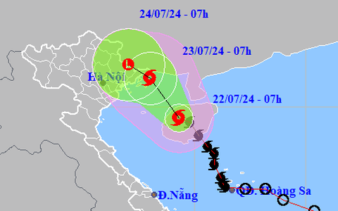 Bão số 2 sắp vào vịnh Bắc Bộ, hướng vào Quảng Ninh - Hải Phòng