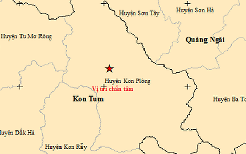 Rạng sáng nay, Kon Tum xảy ra thêm 7 trận động đất