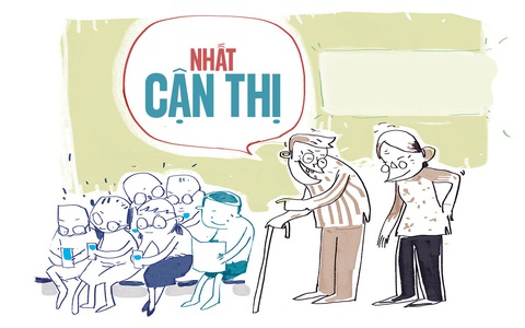 Học sinh không cận thị là 'của hiếm'