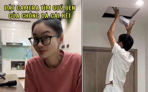 Vợ đặt camera giấu kín để phát hiện chồng có quỹ đen