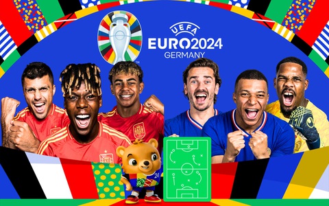 Lịch trực tiếp bán kết Euro 2024: Tây Ban Nha đấu với Pháp