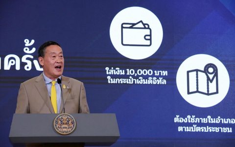Thái Lan mở đăng ký tham gia chương trình ví số 10.000 baht