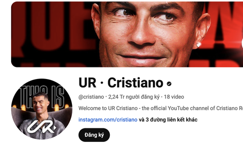 Bà con ơi Ronaldo có kênh YouTube riêng nè!