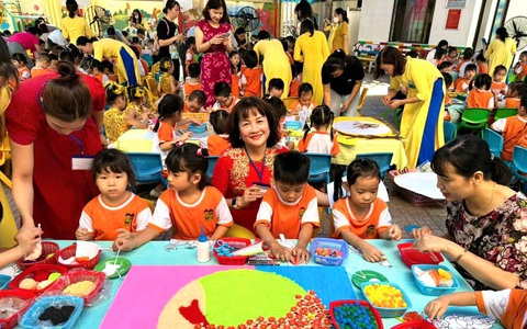 Trường mầm non, tiểu học Bà Rịa - Vũng Tàu tham gia thu gom, tái chế vỏ hộp sữa