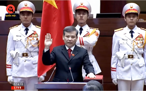 Chánh án Tòa án nhân dân tối cao Lê Minh Trí tuyên thệ nhậm chức