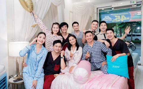 Dàn sao Việt diện pyjama mừng sinh nhật Edena tuổi 18