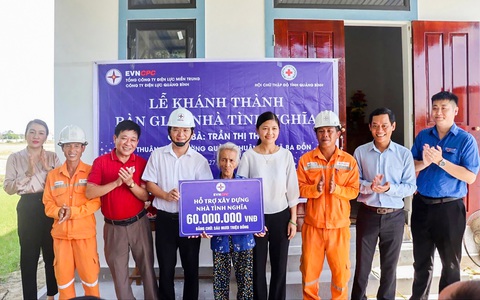PC Quảng Bình khánh thành nhà tình nghĩa cho hộ nghèo