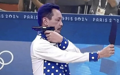Có hay không bức ảnh 'xạ thủ bắn qua gương' tại Olympic 2024?