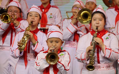 Cả ngàn đội viên Liên hoan Tiếng kèn Đội ta diễn phục vụ cộng đồng