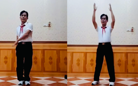 Ông chú Thái Bình múa sao cực dẻo trên nền nhạc Trung thu