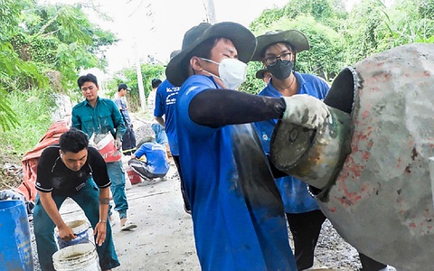 Làm tốt nhiều hoạt động phát sinh trong hè tình nguyện