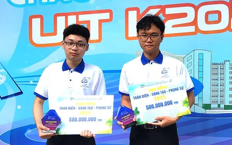 51 học sinh giỏi quốc gia trúng tuyển vào một trường đại học, nhiều em được học bổng 'khủng'