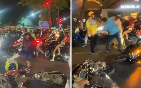 Công an làm việc với đôi nam nữ đánh tài xế xe công nghệ trên đường Lê Duẩn