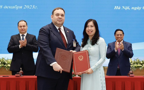 Hiệp định miễn thị thực Việt Nam - Belarus có hiệu lực từ 30-1