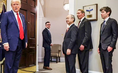 Ông Trump công bố dự án trí tuệ nhân tạo 500 tỉ USD
