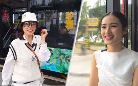 Cùng Dương Cẩm Lynh, Ý Nhi trải nghiệm VinBus tại Nha Trang