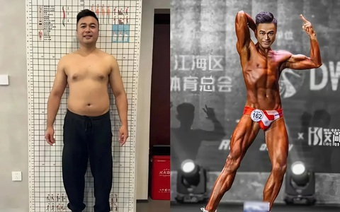 Bác sĩ thành lực sĩ sau khi giảm 24kg trong 42 ngày
