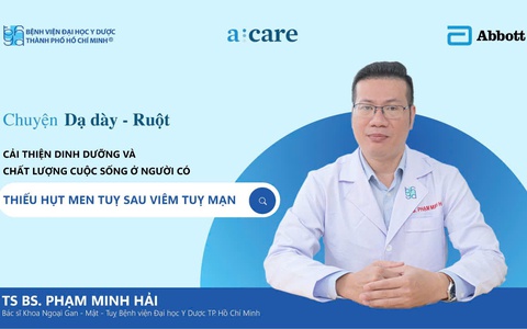 Cải thiện chất lượng cuộc sống ở người thiếu hụt men tụy sau viêm tụy mạn