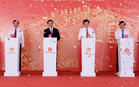 Long An khởi công dự án đô thị 40.000 dân do Vingroup đầu tư trên hành lang vành đai 4 TP.HCM