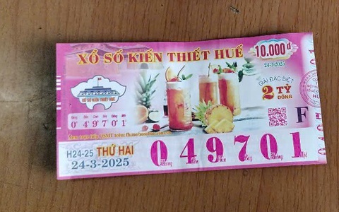 Đại lý vé số ở Huế suýt mất gần 100 triệu đồng do trả nhầm tiền thưởng