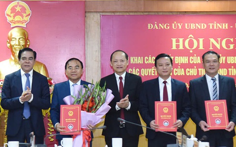 Hà Tĩnh công bố quyết định bổ nhiệm các giám đốc sở sau sắp xếp