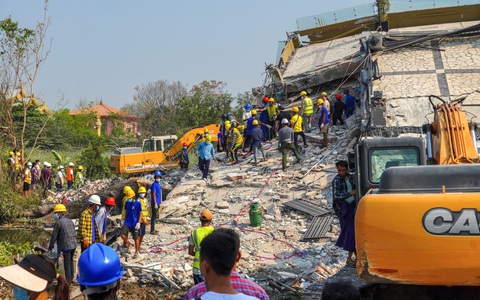 Động đất tại Myanmar: Hơn 2.000 người chết, hết giờ vàng tìm kiếm người sống sót