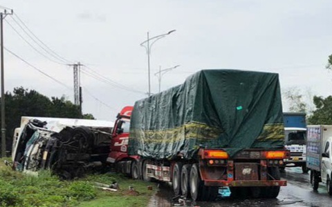 Hai vụ tông xe liên hoàn liên tiếp trên quốc lộ 1 qua Quảng Bình