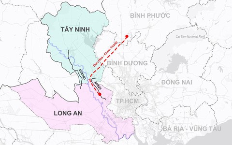 'Uống chung dòng nước Vàm Cỏ Đông', Tây Ninh có sáp nhập Long An để nối đường ra biển?