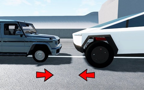 Tesla Cybertruck bị xẻ đôi sau va chạm với Mercedes-Benz G-Class