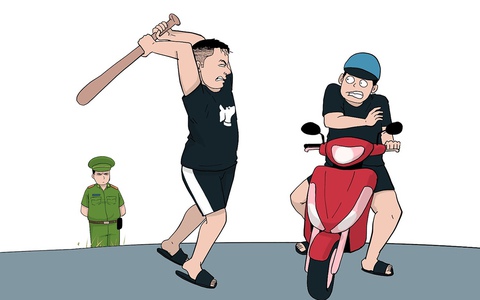 Hậu quả của việc lái xe bằng... gậy bóng chày