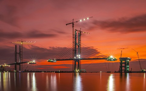 Đêm công trình cầu Rạch Miễu 2 đoạt giải nhất hội thi ảnh về xứ dừa